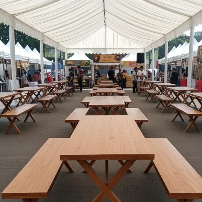 , Sewa Meja Kayu Panjang
