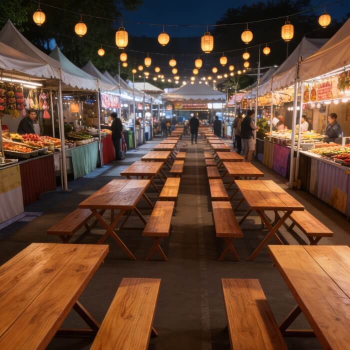 , Sewa Meja Kayu Panjang