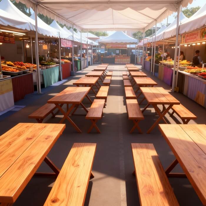 , Sewa Meja Kayu Panjang