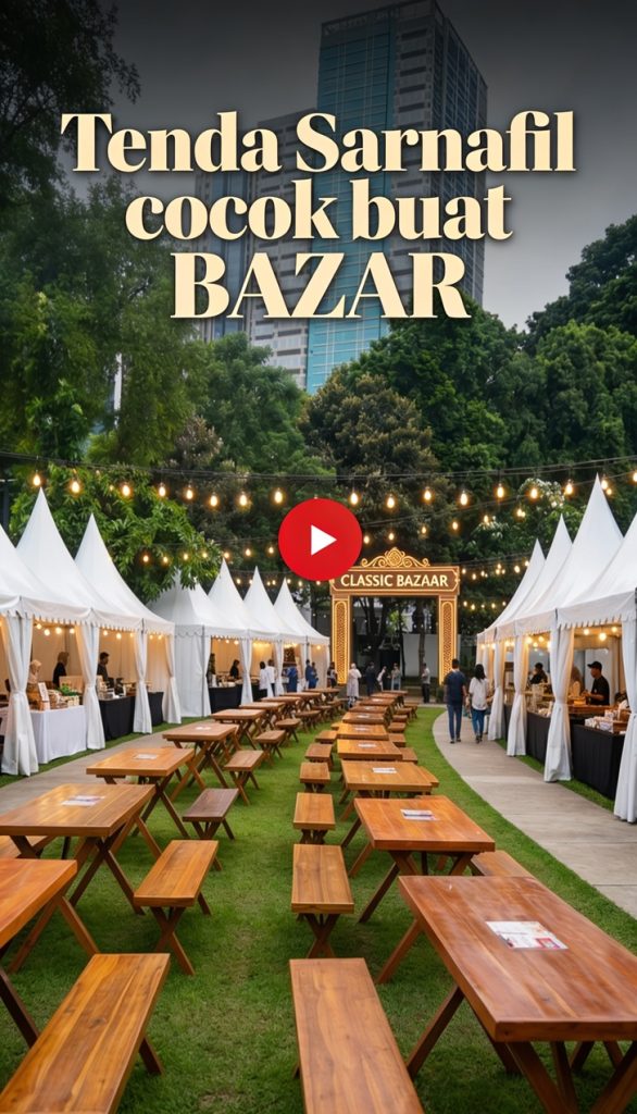 Tenda sarnafil cocok untuk acara bazar