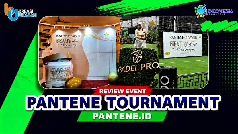 , Pantene Tournament Padel Pro Berhasil dengan Backdrop Custom