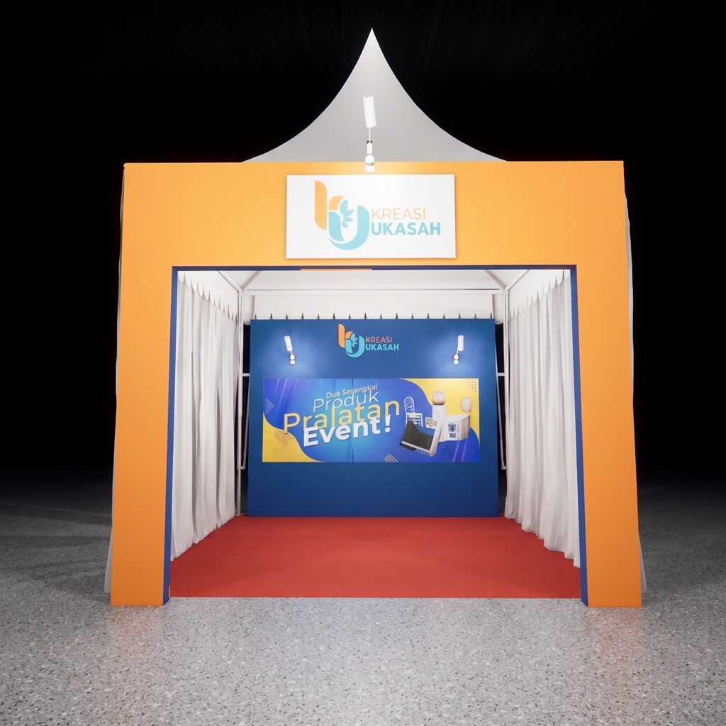tenda sarnafil + gate + backdrop + flooring