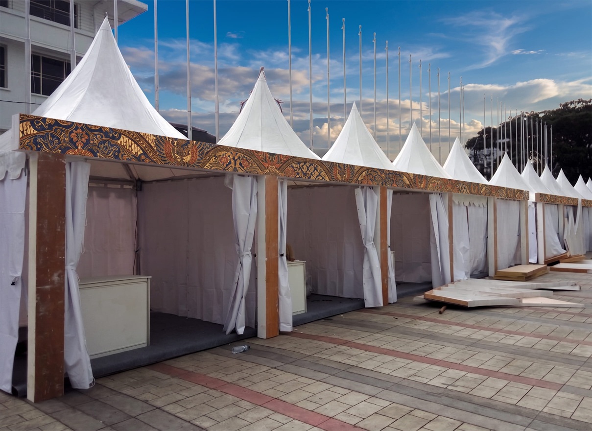 tenda sarnafil dengan gate