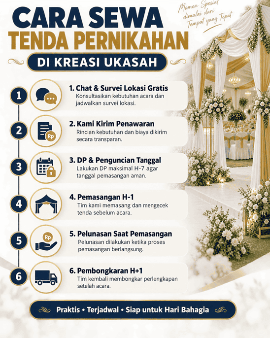 Langkah Cara Pesan Sewa Tenda Dekorasi