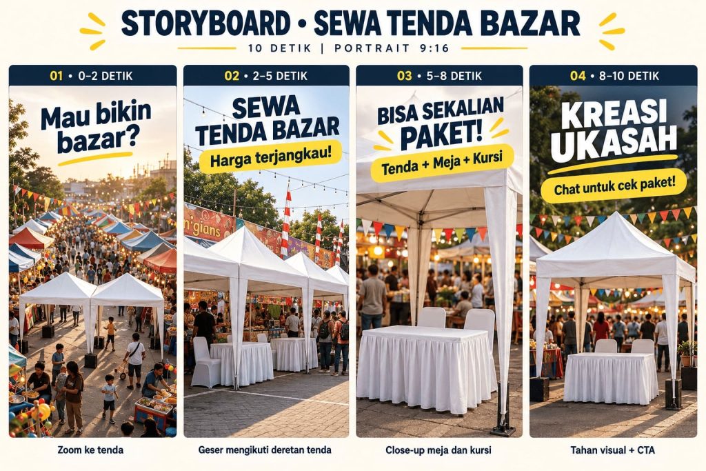 sewa tenda bazar