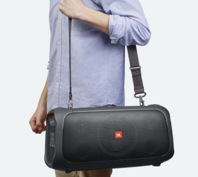 Sewa speaker portable JBL PartyBox On-The-Go all in one dengan mic wireless - Kreasi Ukasah